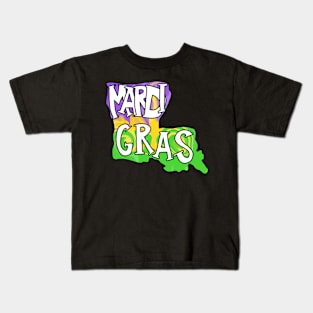 Louisiana Mardi Gras Kids T-Shirt